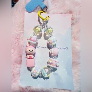 💟💕Buy 3 get 1 free Cute Labubu Beaded Keychain